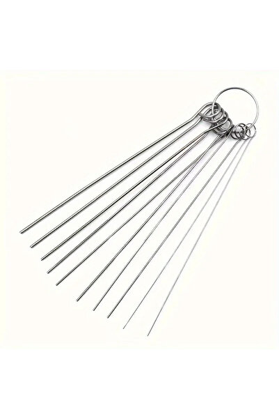 Choice silvery 10Pcs Stainless Steel Shower Head Cleaner Needles Anti Cloggin...