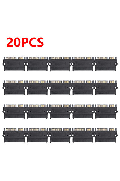 Choice 20 قطعة 30-1 قطعة SATA محول طاقة بيانات ذكر إلى أنثى 22 سنًا 7 + 15 رأ...