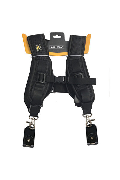 Choice BK High Quality Double Dual Shoulder Camera Neck Strap Quick Rapid Sli...