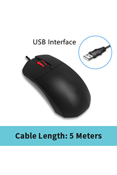 Choice 5m TEUCER Wired Home Extension Cable Mouse 2m 3m 5m High Sensitivity Office Mice Computer Peripheral