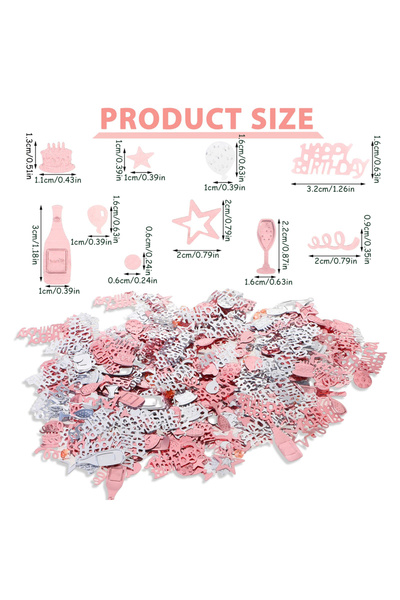 Choice حقيبة واحدة من قصاصات الورق اللامعة باللونين الذهبي الوردي والفضي، لوا...
