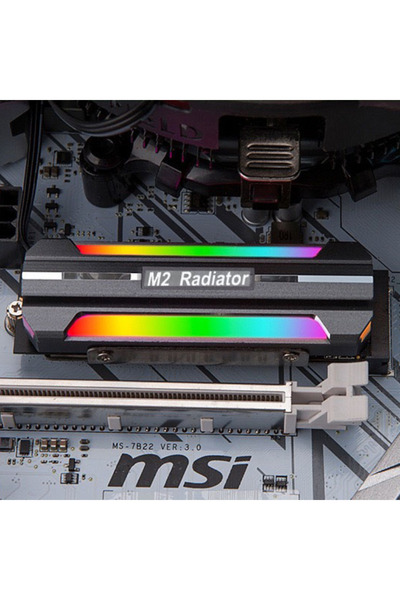 Choice M.2-1 ICE Whale M.2 2280 SSD Heat Sink ARGB Sync Lighting Effect M.2 Nvme Solid State Drive Radiato