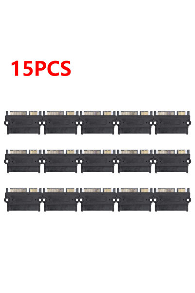 Choice 15 قطعة 30-1 قطعة SATA محول طاقة بيانات ذكر إلى أنثى 22 سنًا 7 + 15 رأ...