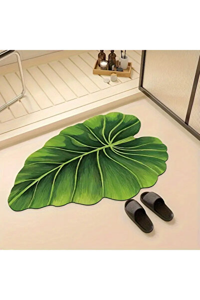 Choice 40 سم × 60 سم، النمط 1، أوراق غير منتظمة، سجادة حمام منزلية من التراب ...