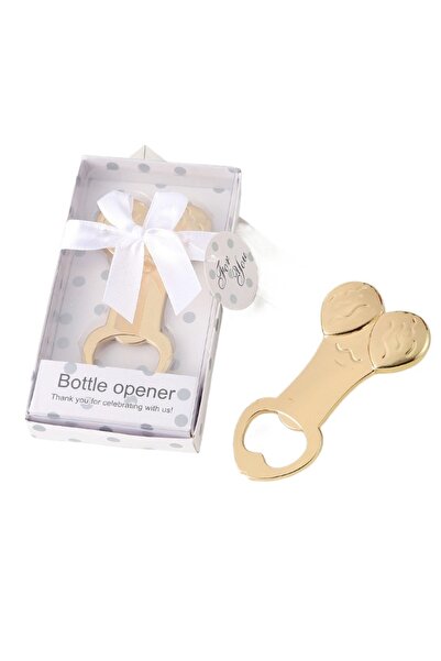 Choice فتاحة زجاجات على شكل قضيب ذهبي مضحك لحفلات الزفاف وحفلات توديع العزوبي...