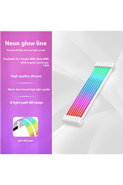 Choice 8Pin 2x8Pin WH 5V 3Pin ARGB Sync PC Cable 8/24PIN Motherboard Power Extension Cable Flexible LED Str