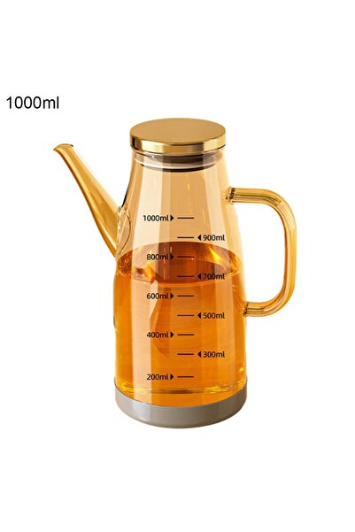 Choice Amber-1000ml 600/800/1000ML Glass Oil Dispenser Bottle with Drip Free ...