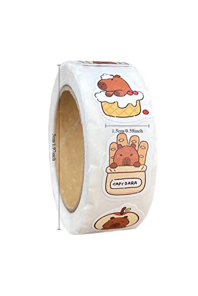 Choice SC-TZ-500T 500 Capybara Roll ملصقات ختم ديكورية عالية القيمة برسومات ك...