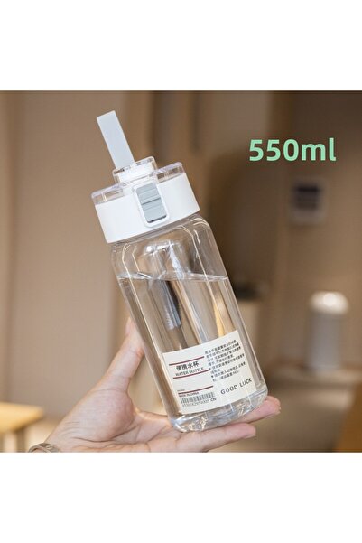 Choice زجاجة مياه مدرسية للأطفال شفافة قابلة لإعادة الاستخدام، مقاس واحد أبيض...