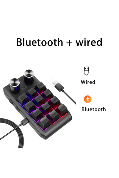 Choice لوحة مفاتيح مخصصة للألعاب ميكانيكية سلكية سوداء مزودة بتقنية البلوتوث/...