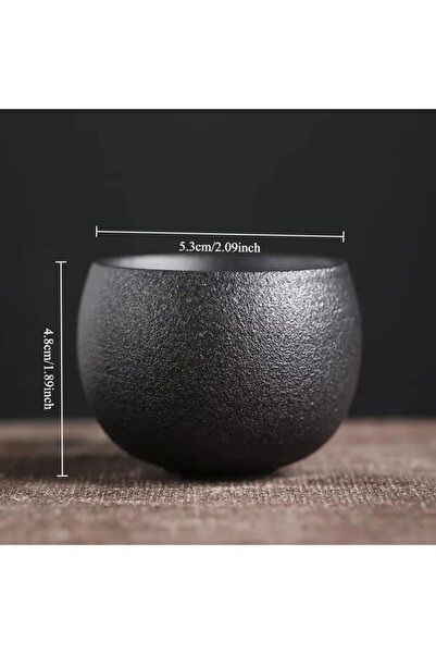 Choice كوب شاي سيراميك ياباني سعة 60 مل - فخار ريفي عتيق، كوب فردي مصنوع يدوي...