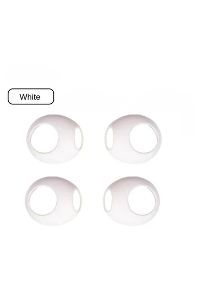 Choice أبيض - زوجان من أطراف الأذن المصنوعة من السيليكون لسماعات FreeBuds 5، غطاء سدادة الأذن المضاد للسقوط، نصف غطاء داخل الأذن