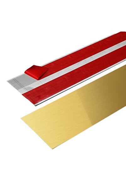 Choice لوح قاعدة من الفولاذ المقاوم للصدأ ذهبي مقاس 10 سم × 260 سم، ملصق معدن...