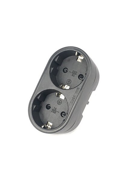 Choice black Bolantedz 2 Socket Multiple Plug Power Strip Socket Distribution Adapter 16A/250V German Stand
