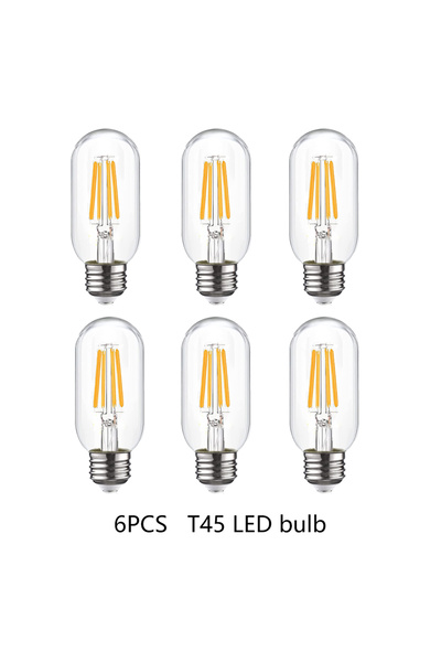 Choice Warm White 6pcs T45 LED Bulbs E27 Edison Retro Style 220V Warm White &...