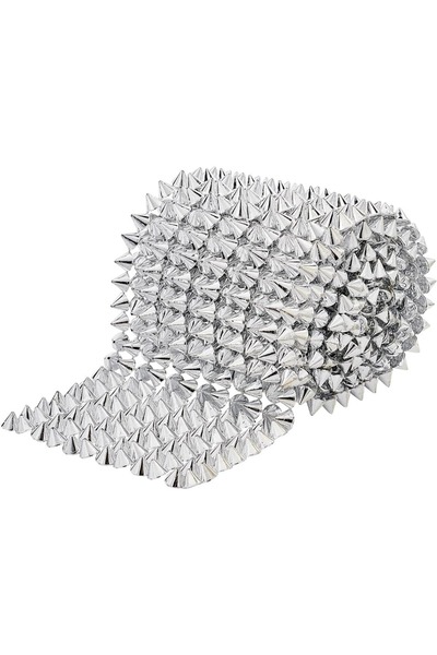 Choice AECH09-03392 شريط مخروطي مسطح من خرز شبكي مخيط على شكل مسمار بطول يارد...