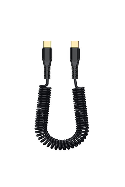 Choice كابل USB C إلى USB C مستقيم بزاوية قائمة بطول 0.82 متر باللون الأسود، ...