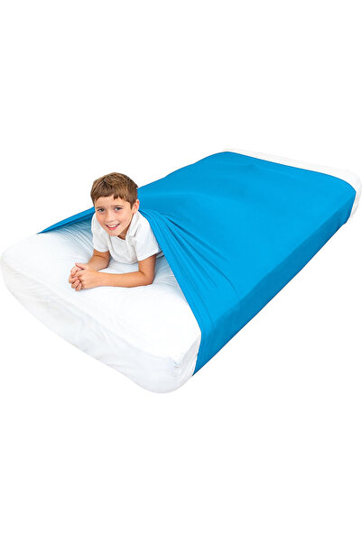 Choice Twin SKY BLUE Autism Kids Compression Sheets Skin Friendly Flexible Sheet Weighted Blanket Alternati