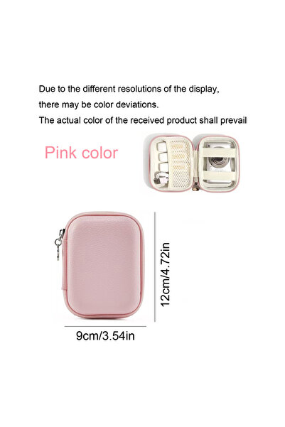 Choice حقيبة تخزين بيانات سماعات الأذن وردية اللون، حقيبة تنظيم الكابلات، حقي...