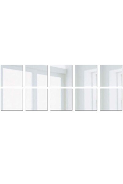 Choice 10 قطع 1/10 قطع ديكور المنزل الحمام ذاتية اللصق ملصقات جدارية مرآة ملص...