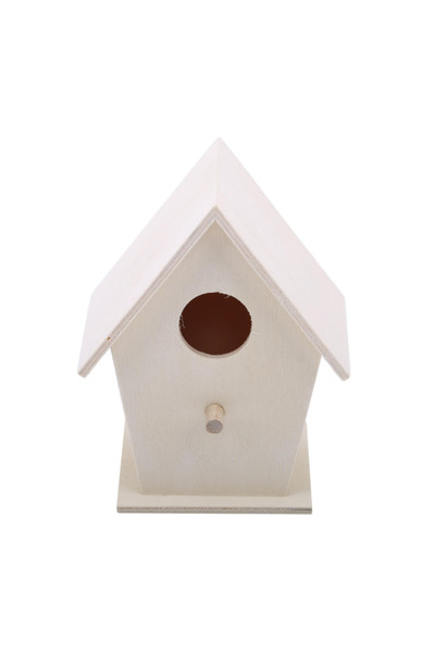 Choice style1 1 قطعة عش الطيور الخشبي في الهواء الطلق معلق بيت الطيور حديقة ق...