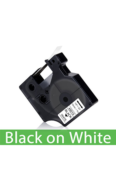 Choice1 45013 شريط 45013 D1 مقاس 12 مم لطابعة Dymo باللون الأسود على الأبيض 45013 كاسيت 1/2 بوصة لطابعة DYMO LabelManager 100 150 1