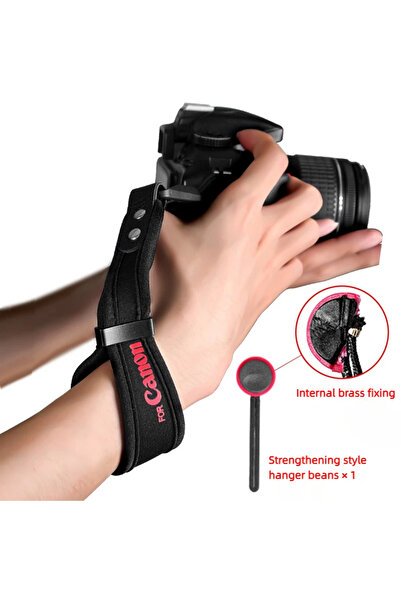 Choice حزام معصم كاميرا Canon 50 كجم سريع الفك ومريح ومرن لكاميرا Canon R50C ...
