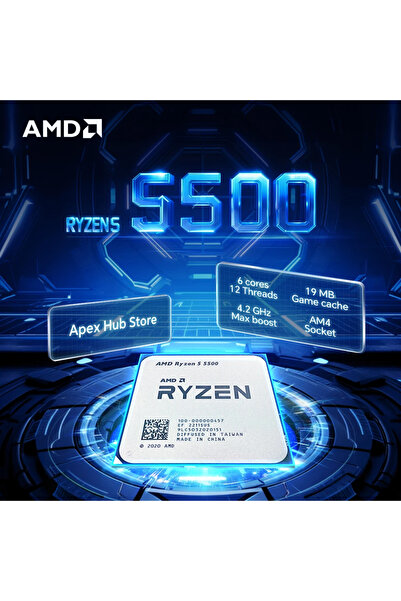 Amd NEW Ryzen 5 5500 6-Core 12-Thread AM4 Applicable to B550 3.6GHz 65W 7NM L3=16M R5 5500 Gaming...