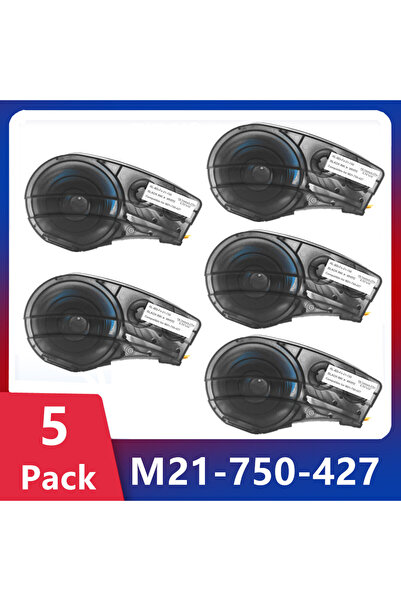 Choice 5 عبوات من خراطيش ملصقات M21-750-427 M21-750-427 مقاس 0.75 بوصة متوافق...