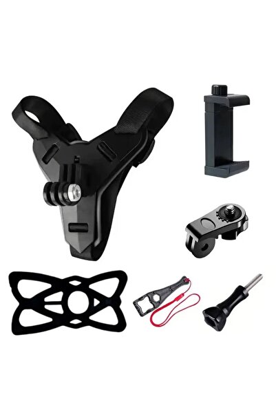 Choice ملحقات تثبيت خوذة الدراجة النارية باللون الأسود لكاميرا Gopro Hero 13 ...