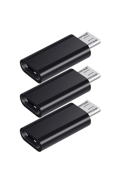 Choice 3pcs-Black USB Type C Female To Micro USB Male Converter Type-C Micro USB Adapter Connector for Sam
