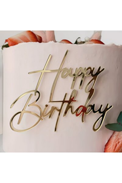 Choice 6pcs Gold 3PCS/6PCS/9PCS Gold Acrylic Birthday Cake Toppers - Premium ...