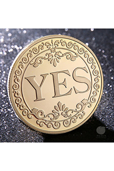 Choice قطعة واحدة ذهبية برونزية تذكارية بنعم أو لا، عملات تذكارية غير نقدية، ...