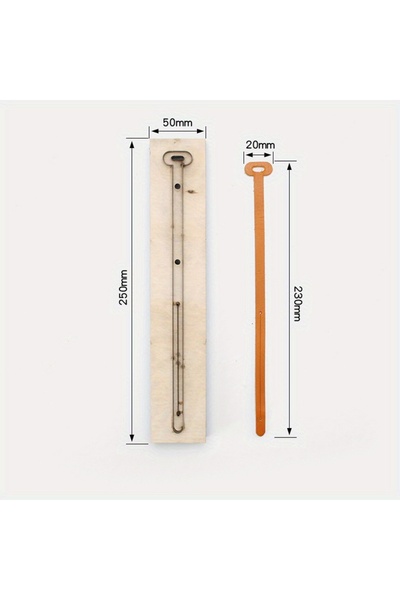 Choice مجموعة واحدة من قوالب أدوات الجلود العملية لتزيين الحقيبة وحزام التوصيل الطويل وقوالب قطع الجلود DI