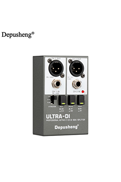 Choice DI BOX DI Box Professional Audio Active 2-Channel High Frequency Interference Guitar Instrument for