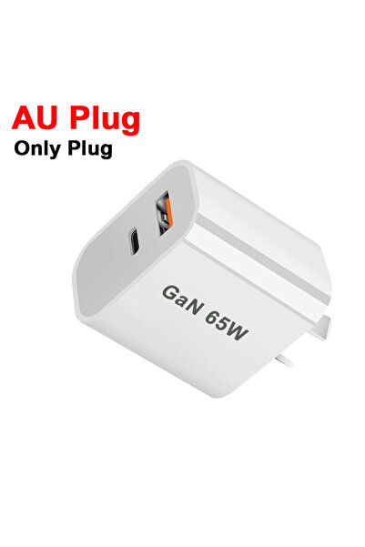 Choice شاحن سريع 65 واط بمقبس أسترالي، متوافق مع مقابس الاتحاد الأوروبي/أسترا...