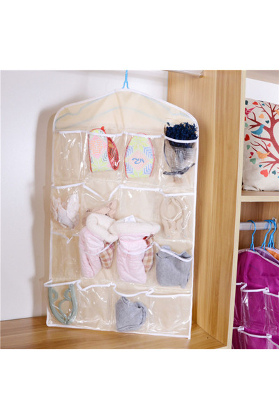 Choice قطعة واحدة من منظم الملابس الحائطي المصنوع من القماش، قطعة واحدة من 16...