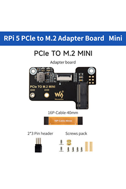 Choice محول PCIe إلى M.2 صغير مع مبرد لجهاز Raspberry Pi 5 يدعم بروتوكول NVMe...