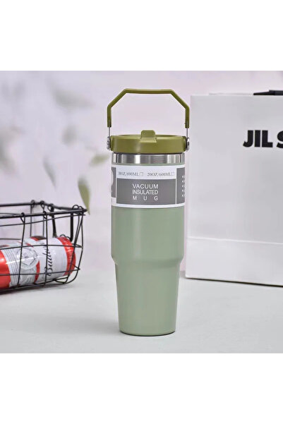 Choice كوب ترمس من الفولاذ المقاوم للصدأ سعة 30 أونصة، لون أخضر فاتح، 901-100...