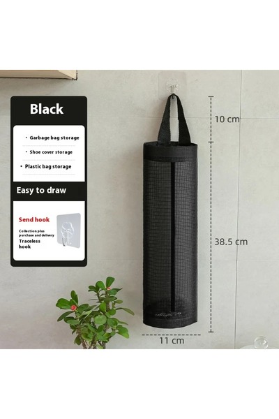 Choice Black-with hook-1pcs Garbage Bag Storage Kitchen Accessories Plastic Bags Dispenser Holder Organizin