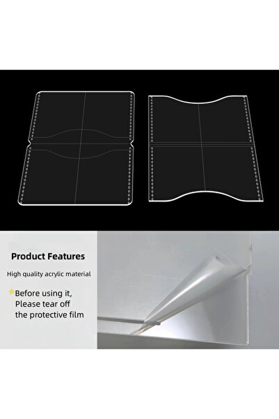 Choice ACL YOMDID 2PCS Mini Card Holder Wallet Making Acrylic Template DIY Po...