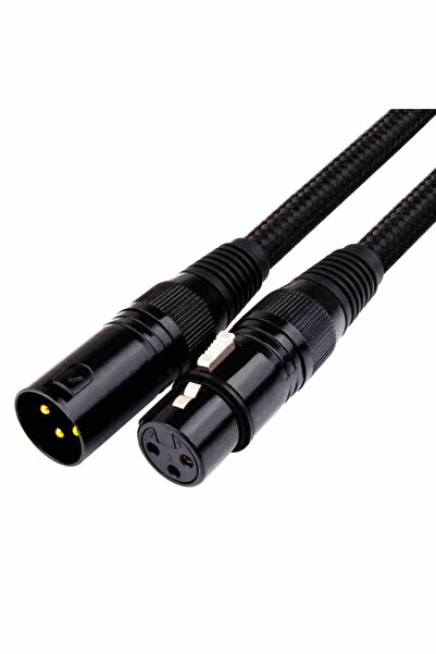 Choice4 كابل صوت XLR أسود عالي الدقة بطول 0.75 متر، كابل XLR ذكر إلى أنثى، من...