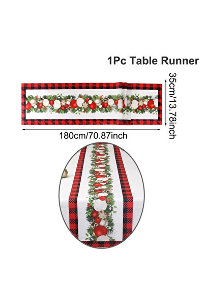 Choice 10 مفارش طاولة عيد الميلاد، زينة عيد الميلاد المجيد للمنزل 2025، غطاء علم طاولة عيد الميلاد، نافيدا