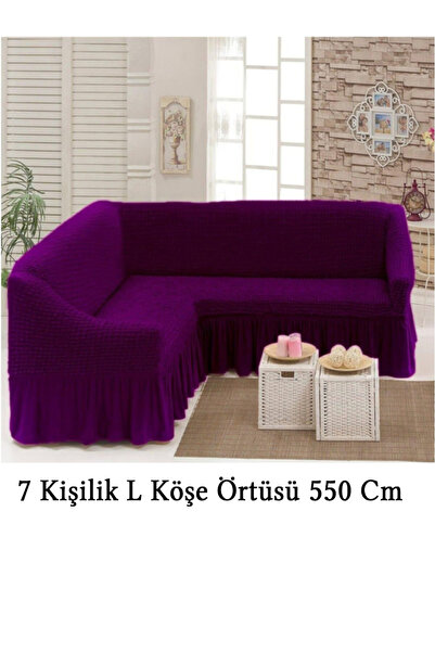 StarMall Bürümcük 7 kişilik Köşe Koltuk, Kanepe Örtüsü, Koltuk Kılıfı, Lastik...