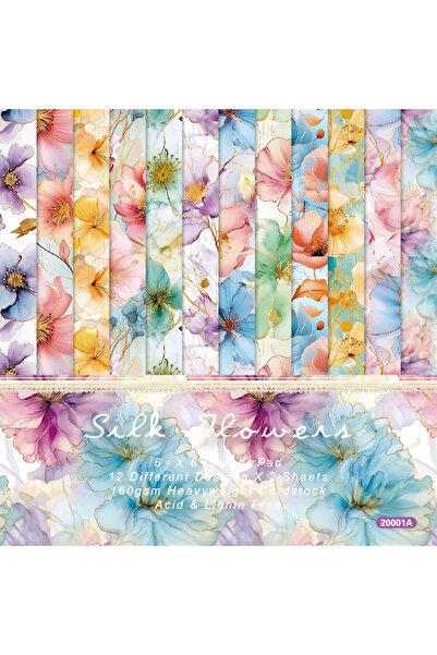 Choice 20001A Alinacutle Junkjournal Flowers Spring Paper Pack 24 sheet 6" Pa...