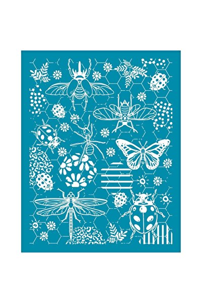 Choice AECH08-04860 4x5 Inch Garden Insects Non-Adhesive Silk Screen Printing...