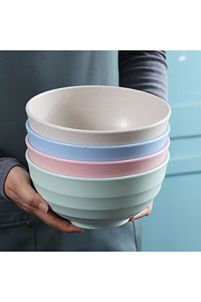 Choice مجموعة من 4 أوعية حبوب غير قابلة للكسر - وعاء بلاستيكي من البولي بروبي...