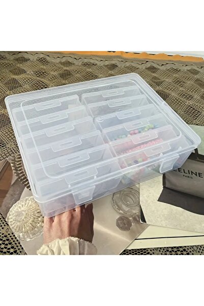 Choice 12G105H 6/8/12 grid of DIY beading craftsdiamond paint bead , jewelry products display box, parts