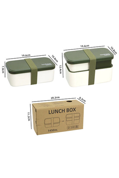 Choice Green Adult Bento Box,All-inOne Japanese Stackable Lunch Box with Remo...