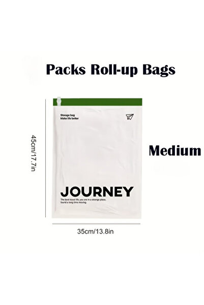 Choice أكياس ضغط ملونة (عبوة من ٤ أكياس)! ٣ أحجام، تصميم موفر للمساحة، قابل ل...